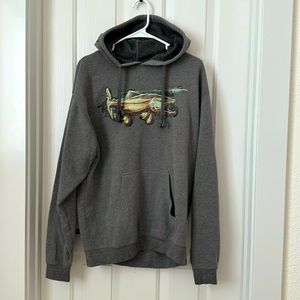 Men’s brown trout hoodie